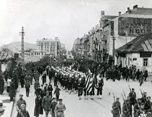 Albany Collection: American sailors in Vladivostok, Russia