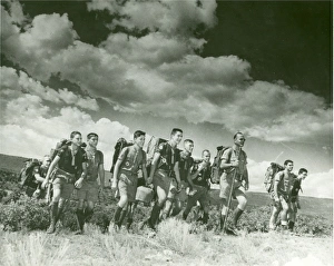 American Scouts hiking American Scouts hiking