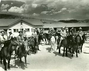 American Scouts on horseback