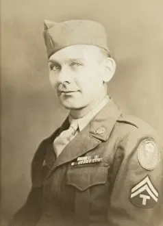 Badges Prints: American soldier, Fort Lewis, Washington, USA