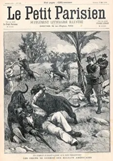 Suppression Prints: American soldiers with dogs in the Philippines