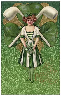 Striped Collection: American St Patricks Day Card