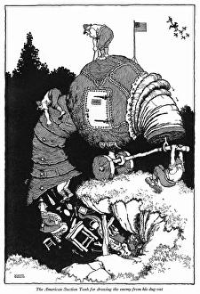 Americans Gallery: The American Suction Tank, WW1 Heath Robinson