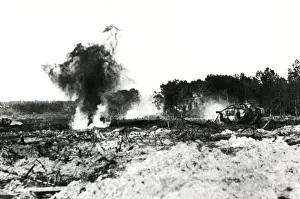 American tanks in action, western front, WW1