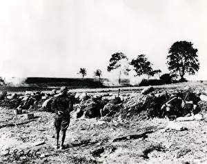 Grenade Prints: American troops in action, Beauges sur Aire, France, WW1