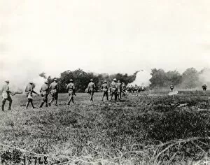 Images Dated 15th December 2011: American troops in action at Choloy, France, WW1