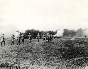 Images Dated 15th December 2011: American troops in action at Choloy, France, WW1
