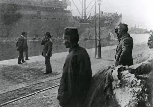 American troops arriving in Europe, WW1