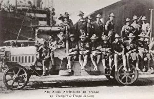 American troops in France - In Transit