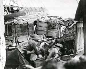 Crate Prints: American troops near Amphersbach, Germany, WW1