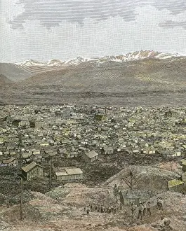 Snowed Prints: American West. Nineteenth century. Mining town of Leadville