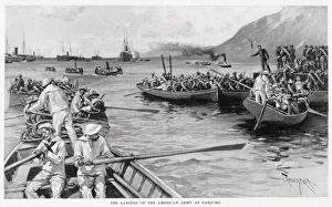 AMERICANS LAND The landing of the American army at Daiquiri Date: Spring 1898 AMERICANS LAND The landing of the American army at Daiquiri Date: Spring 1898