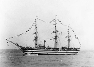Torbay Collection: The Amerigo Vespucci, Italian tall ship, at Torbay, Devon