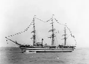 Vespucci Prints: The Amerigo Vespucci, Italian tall ship, at Torbay, Devon