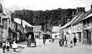 Amesbury Prints: Amesbury Salisbury Street early 1900s