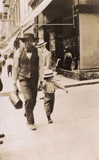 Sects Gallery: Amish doctor and boy, Lancaster, Pennsylvania, USA