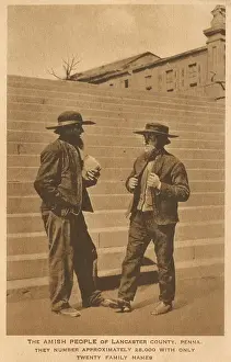 Penn Prints: Amish Men of Lancaster County, Pennsylvania