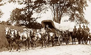 Ammunition wagon on its way to Admiral Ferry, Lake Erie, USA