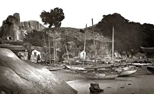Xiamen Prints: Amoy Harbour (Xiamen) China 1870s (John Thomson)