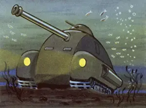Under Water Prints: Amphibious Tank