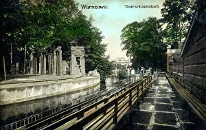 Seats Prints: Amphitheater (Amfiteatr) in Parc Lazienki, Warsaw, Poland