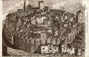 Images Dated 23rd February 2016: The Amphitheatre of Arles, France - Medieval Houses