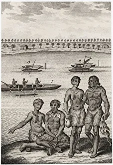 Images Dated 25th February 2021: Amsterdam islanders and their boats Date: circa 1770