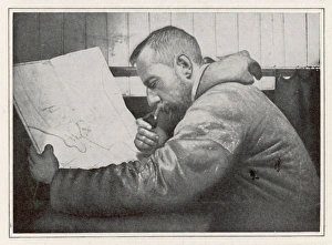 Amundsen Gallery: Amundsen in the Gjoa