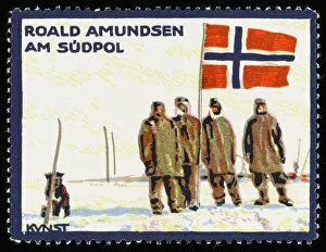 Amundsen Gallery: Amundsen at the Pole