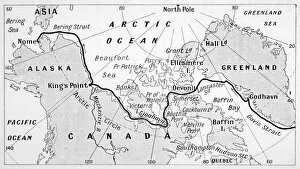 Amundsen Gallery: Amundsen Voyage Map