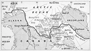 Amundsen Gallery: Amundsen Voyage Map