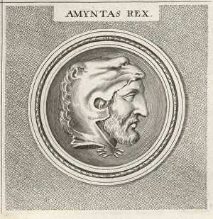 Grandfather Prints: Amyntas III, king of Macedonia, c.394-370 BC