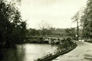 Playground Prints: Ancient bridge over the River Wey at Eashing, Surrey