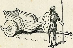Chariot Prints: An Ancient British warrior and his chariot