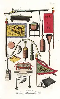 Standards Prints: Ancient Chinese weapons and standards