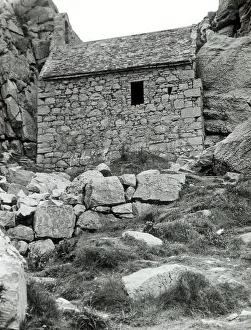 Ancient church of St Govan, Pembrokeshire, South Wales
