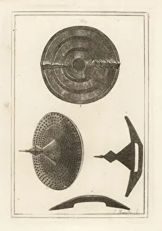 Nails Prints: Ancient concave roundel with umbo or spike