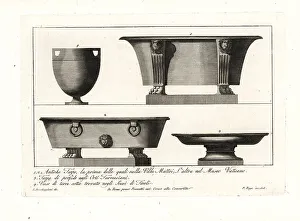 Etruscans Prints: Ancient cups and vase