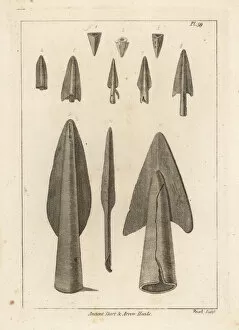 Stockdale Collection: Ancient dart and arrow heads