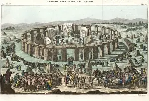 Ancient Druidic ceremony at Stonehenge