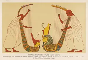 Harp Prints: Ancient Egypt Priests