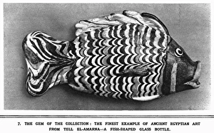 Amarna Gallery: Ancient Egyptian fish-shaped bottle