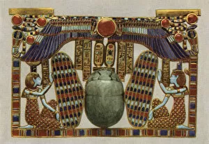 Scarab Gallery: Ancient Egyptian pectoral from Tutankhamuns tomb