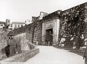 Puerto Prints: Ancient gateway, San Juan, Puerto Rico, circa 1900