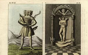 Della Collection: Ancient Germanic deities, Svetovid and Triglav