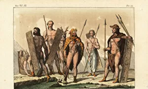 Giulio Collection: Ancient Germanic warriors