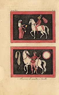 Bareback Gallery: Ancient Greek method of riding a horse bareback