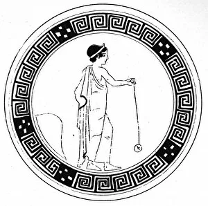 Images Dated 30th December 2004: Ancient Greek playing with his Yo-Yo