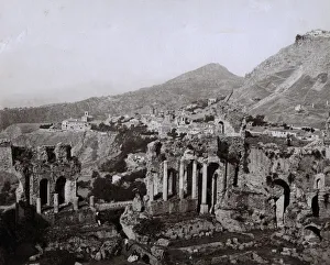 Ancient Greek Theatre at Taormina, Sicily, Italy