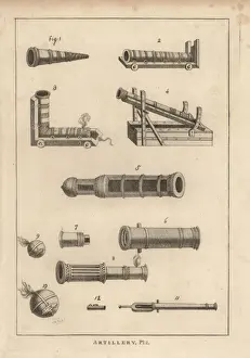 Chamber Prints: Ancient guns, mortar, bomb, perrier, etc